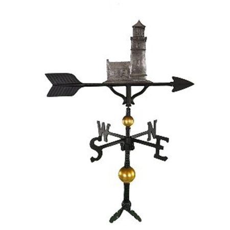 GARDENGEAR 300 Series 32 In Deluxe Swedish Iron Cottage Lighthouse Weathervane GA381545